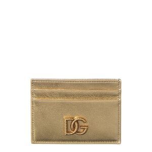 Dolce & Gabbana Leather Card Holder, Yellow